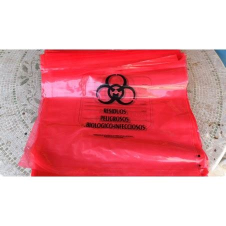 Paquete De Bolsa Polietileno Para Residuos Infecciosos Pzs