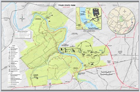 Tyler State Park Map