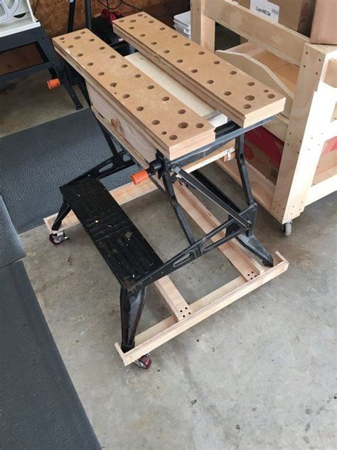 Workmate Roller Stand By Gus Lumberjocks Woodworking