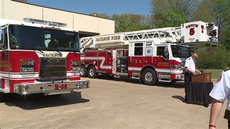 Jackson Fire Department Celebrates Addition Of New Trucks To Fleet