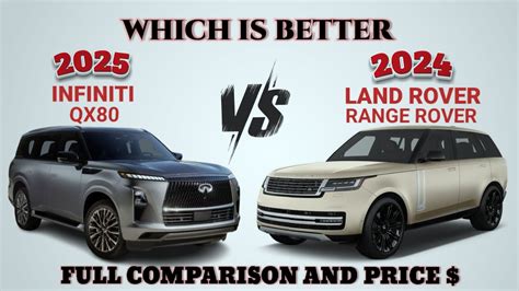 2025 Infiniti QX80 Autograph Vs 2024 Range Rover Autobiography QX80 Vs