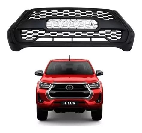 Parrilla Compatible Toyota Hilux Revo Nueva Linea 2021 Meses sin interés