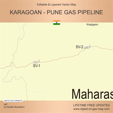 Karagoan Pune Gas Pipeline Map Pipeline Route Intermediate Pigging