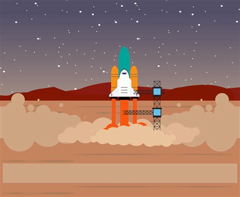 Nasa Rocket Launch Vector Vector Art & Graphics | freevector.com