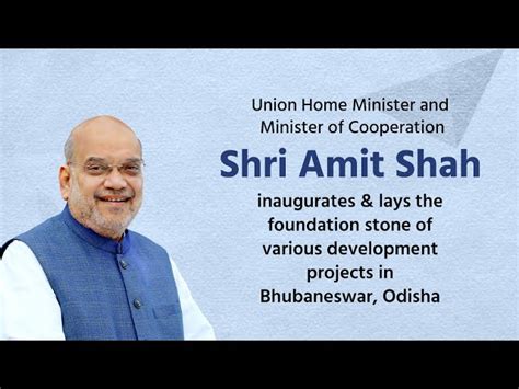 Hm Amit Shah Inaugurates Lays The Foundation Stone Of Various