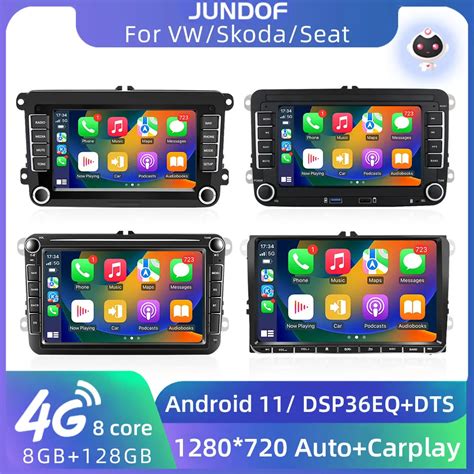 Jundof Din Android Car Radio For Vw Volkswagen Golf Polo Skoda