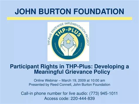 PPT - JOHN BURTON FOUNDATION PowerPoint Presentation, free download ...