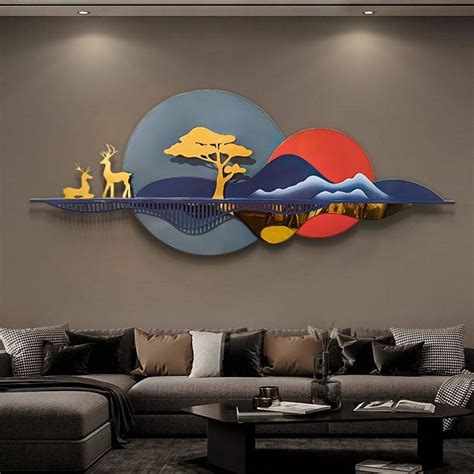 Modern 3D Metal Nature Landscape Wall Decor Art In Australia ...