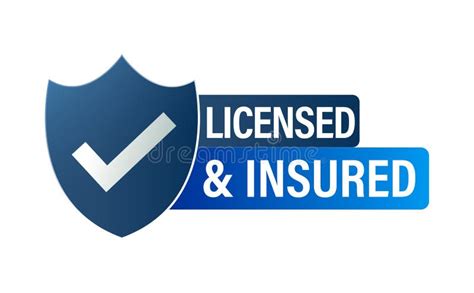 Licensed Insured Seal Stock Illustrations Licensed Insured Seal