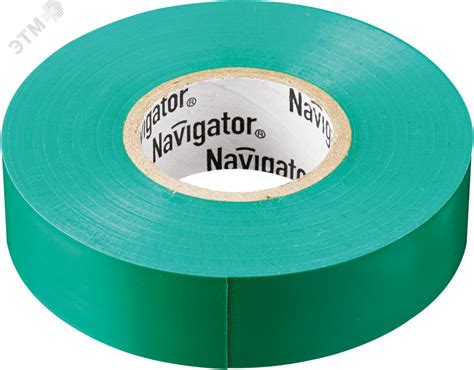 Изолента ПВХ зеленая 15мм 20м артикул 71106 Navigator Group - купить в ...