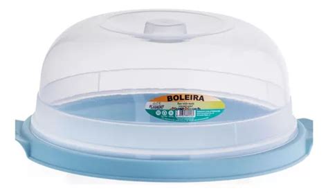 Soporte Para Tartas Bolera Con Tapa De Pl Stico Azul Mercadolibre