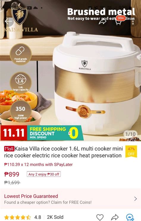 Kaisa Villa Rice Cooker L Multi Cooker Mini Rice Cooker Electric