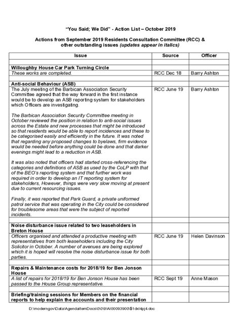 Fillable Online Democracy Cityoflondon Gov Rcc September Action