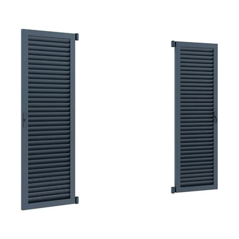 Blue External Shutters - 3D Model from CGAxis