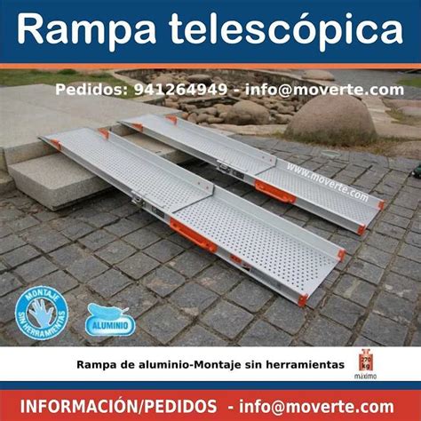 Comprar Rampa telescópica de aluminio de 3 m ortopedia online moverte