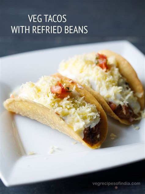 Easy Vegetarian Tacos with Refried Beans (Step by Step Photos)