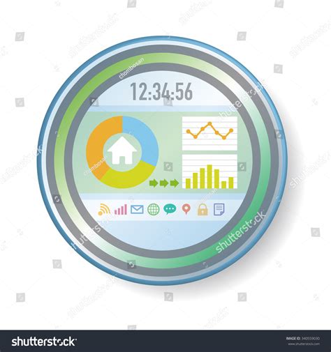 Home Display Home Monitor Smart Meter Stock Vector (Royalty Free ...