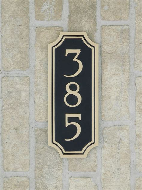 Cast Bronze Address Plaque Custom Made Bronze And Aluminum