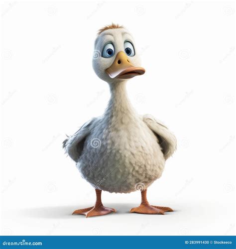 Impressive Disney Style Duck Cartoon With Realistic Pixar Animation