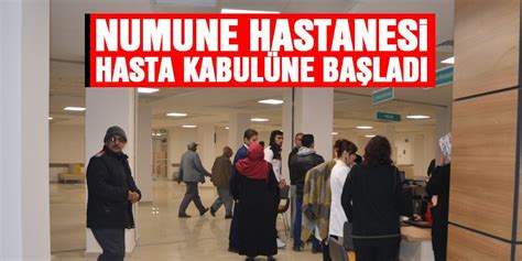 Numune Hastanesi hasta kabulüne başladı