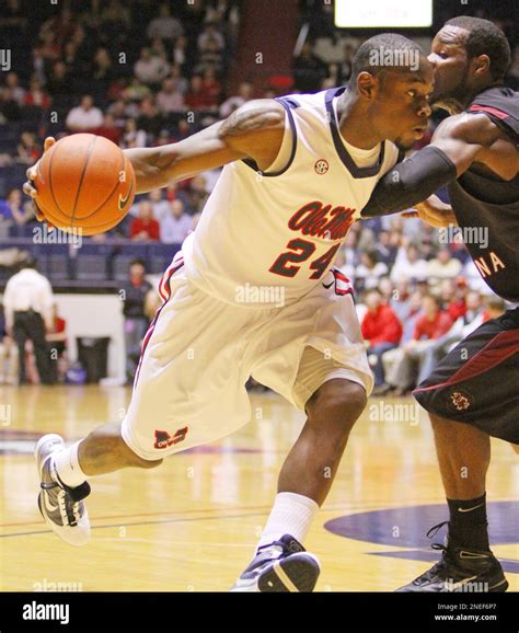 Mississippi Guard Terrico White Drives Upcourt Against A South