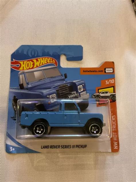 LAND ROVER DEFENDER Series Iii Pickup Blue Hot Wheels 4 49 PicClick UK