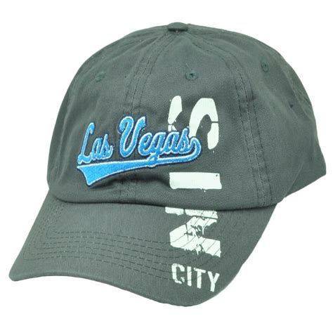 Las Vegas Nevada Sin City Grey Hat Cap Arch Relaxed NV State Vert