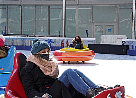 Bumper cars on ice are back at Bryant Park | amNewYork