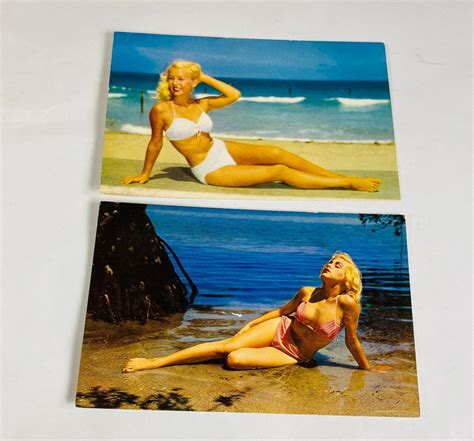 1960s Vintage Pinup Risqué Sun Bathing Blonde Beauty Bikini Girl Postcard Lot B Amadeus Rubel