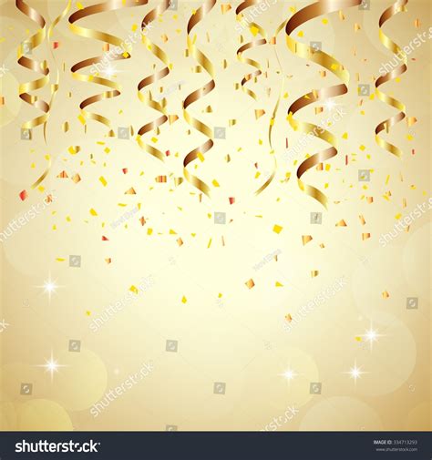 Happy New Year Background Golden Confetti Stock Vector (Royalty Free ...