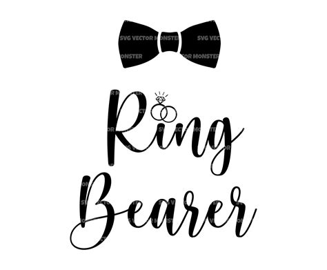 Ring Bearer Svg Ring Security Svg Marriage Svg Vector Cut Etsy Uk