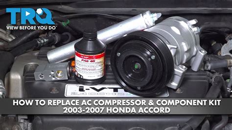 Replacing Ac Compressor Honda Accord A C Compressor And