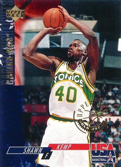 1994 Upper Deck USA Gold Medal 28 Shawn Kemp Trading Card Database