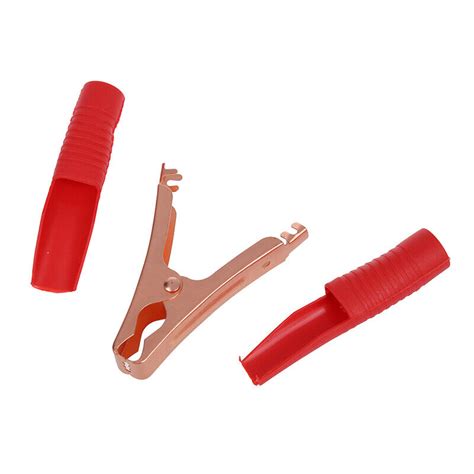 1X Car Alligator Clips Battery Clamps Crocodile Clip 100A Red Black