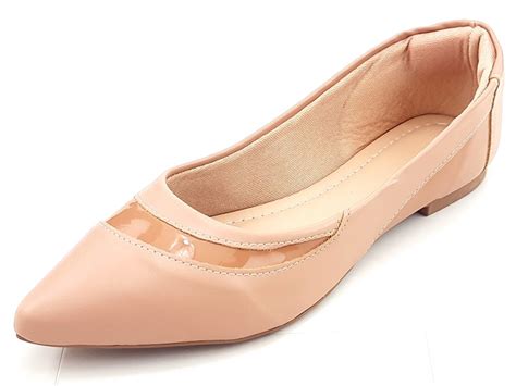 Sapatilha Feminina Cs Nude Verniz Bico Fino Ceci Cal Ados Atacado De Cal Ados