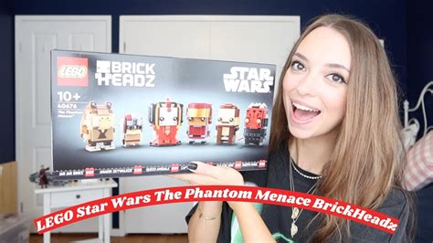 Building The LEGO Star Wars Phantom Menace BrickHeadz Set YouTube