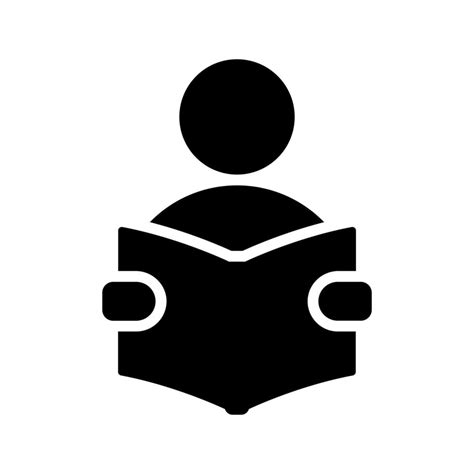 Icono De Vector De Libro De Lectura De Persona Vector En Vecteezy