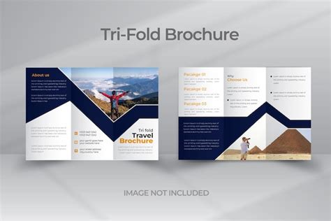 Premium Vector Travel Trifold Brochure Design