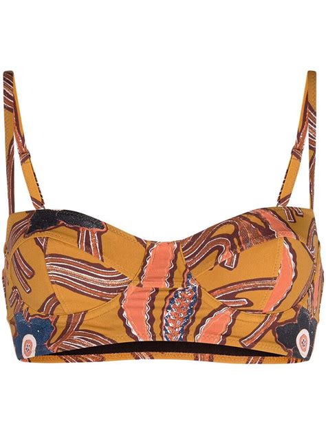 Buy Ulla Johnson Zahara Floral Bikini Top At 28 Off Editorialist