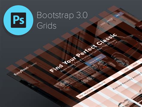 Bootstrap 3.0 Responsive Grid System PSD • Download Link by Bradley Bussolini on Dribbble