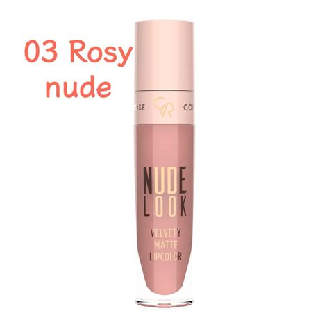 GOLDEN ROSE Помада для губ NUDE LOOK VELVETY MATTE LIPCOLOR 03