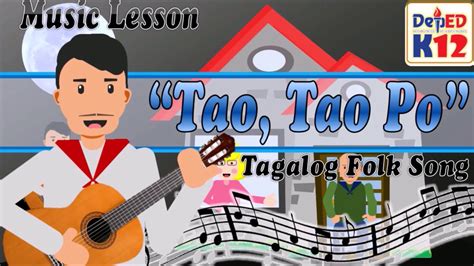 Tao Tao Po Lyrics Tagalog Folk Song K12 Song Notation Youtube