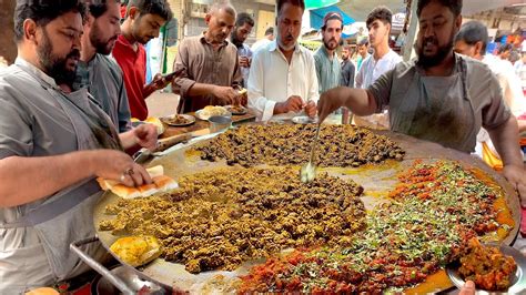 Street Food Tawa Fry Kaleji Mutton Fried Liver Recipe Masala Tawa