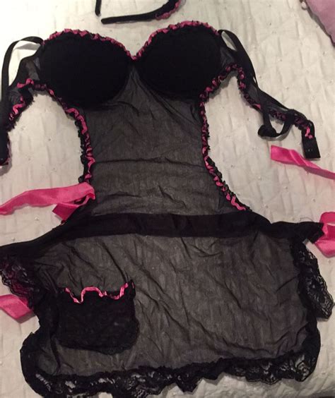 Fantasia De Empregada Sexy Lingerie Feminina Sexy Usado Enjoei