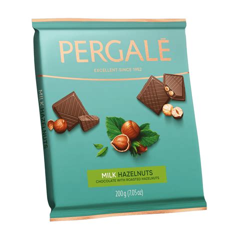 Milk chocolate PERGALĖ with whole hazelnuts - Pergale
