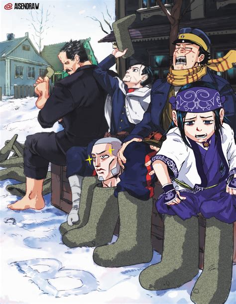 V V i L V Л i Golden Kamuy AISENDRAW Ushiyama Tatsuma