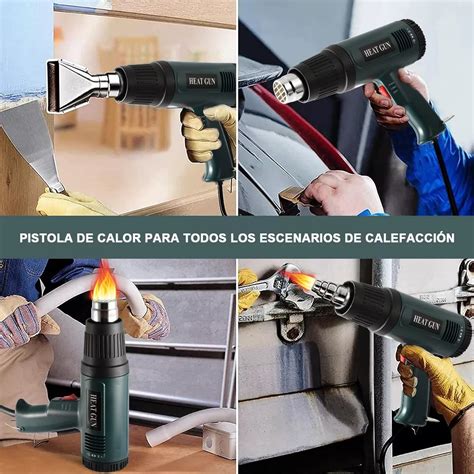 Pistola El Ctrica Calor Temperatura Ajustable Boquilla W Eo Safe