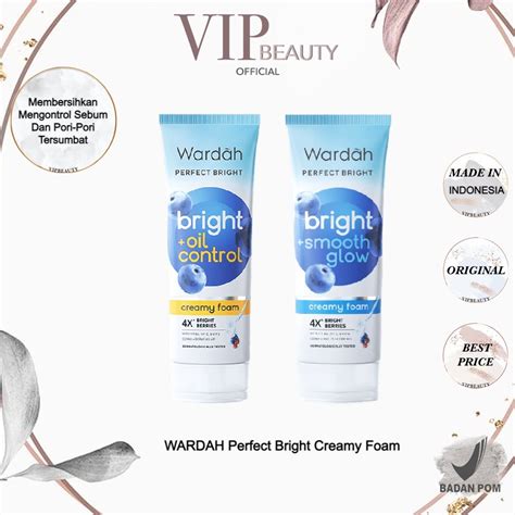 Jual Wardah Perfect Bright Creamy Foam Brightening And Smoothing