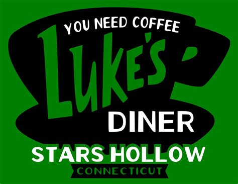 Lukes Diner Svg Pdf Png Dxf File Etsy