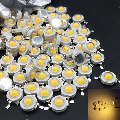 10pcs LED 3 W Diode HIgh Power Beads 3Watt Warm White Light Emitting